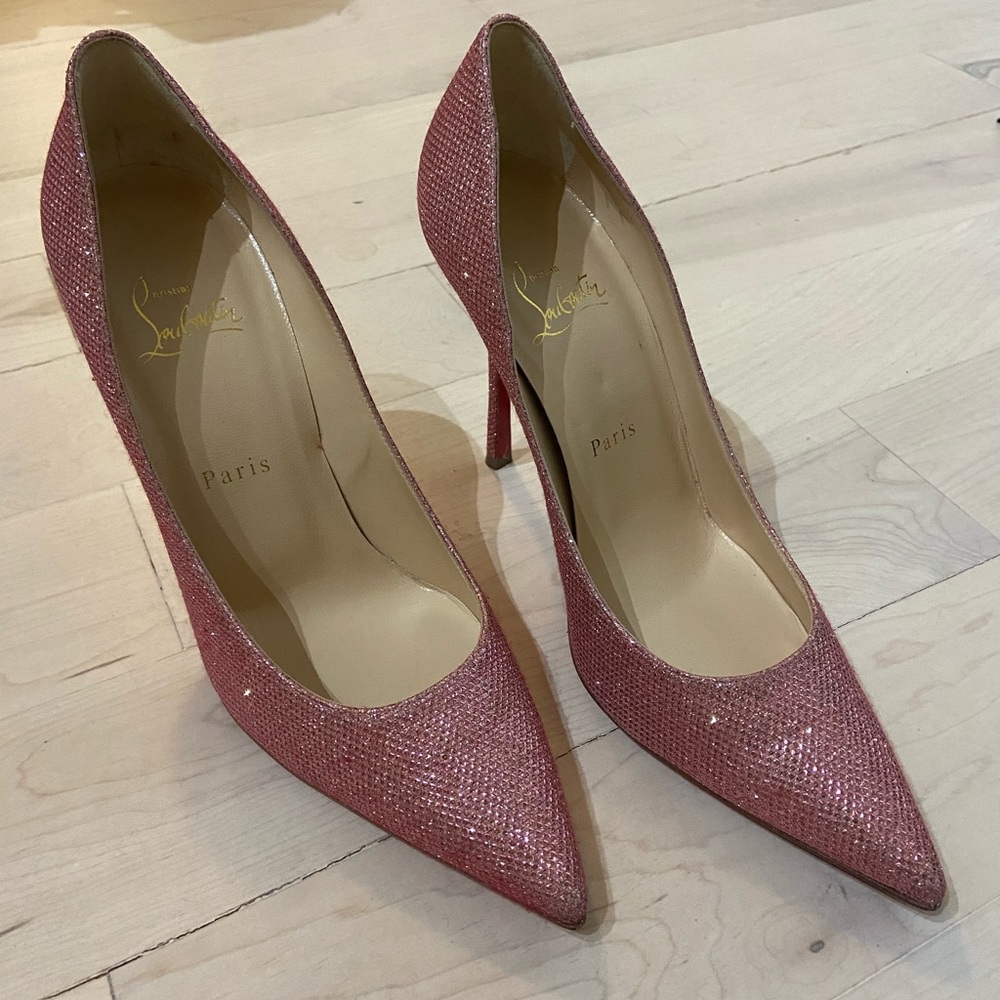 Pink Sparkly Louboutin Heels!!! Brand new!